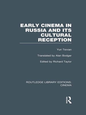 cover image of Early Cinema in Russia and its Cultural Reception